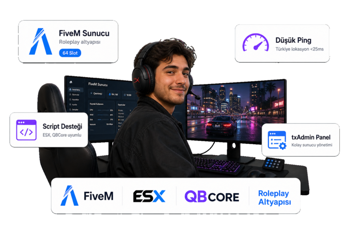 FiveM roleplay sunucusu altyapısı