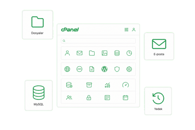 cPanel ile kolay site yönetimi